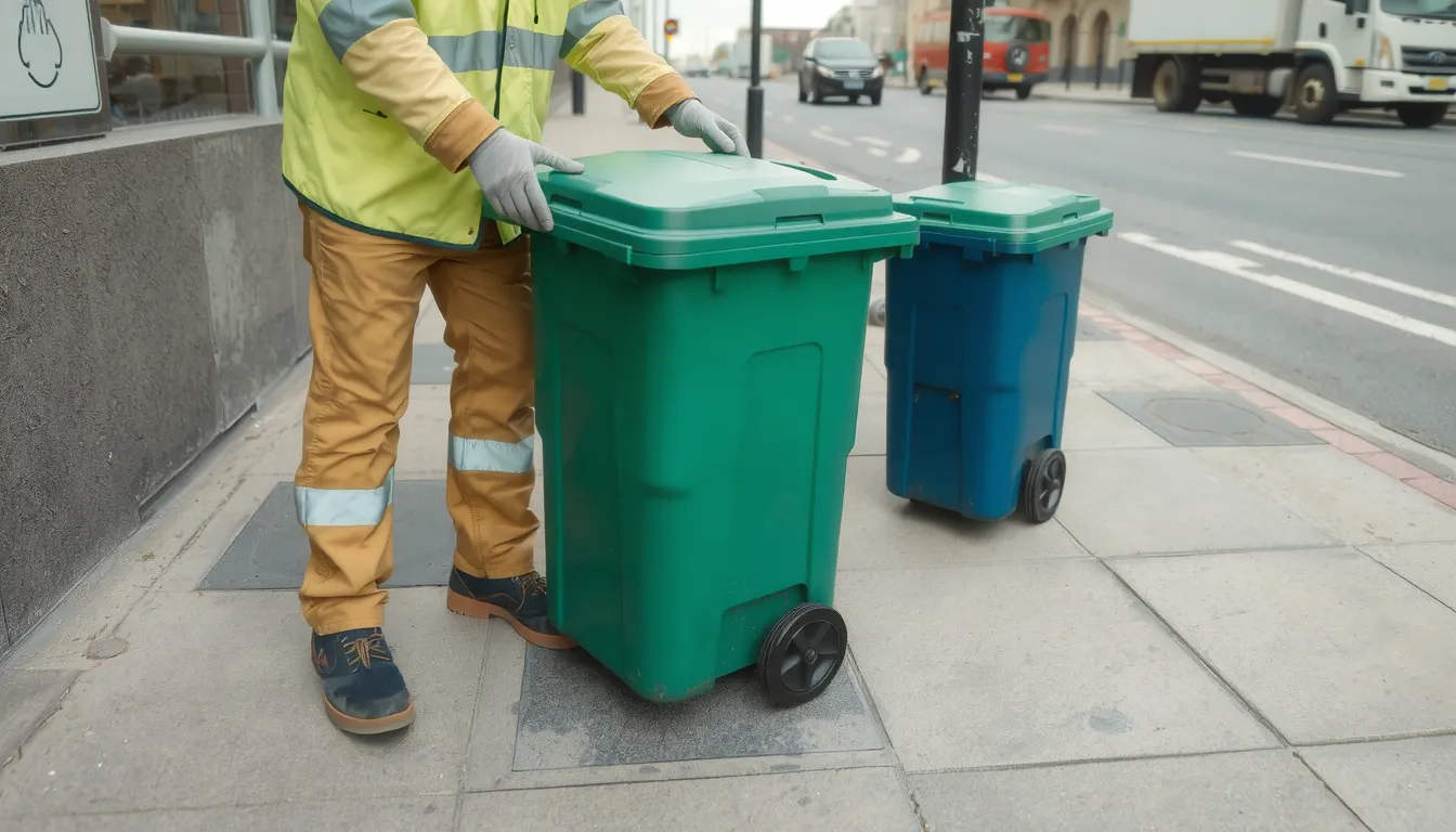 emplacement poubelles publiques