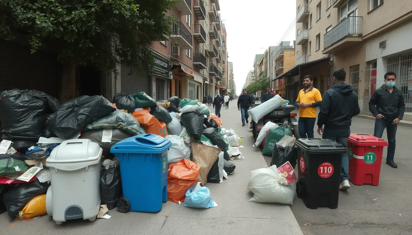 greve des eboueurs